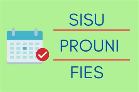 Qual o cronograma do fies do segundo semestre? SISU, PROUNI e FIES ganham calendário para seletivas do 2º ...