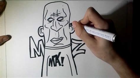 Drawing Graffiti Character On Paper By Maonz Youtube