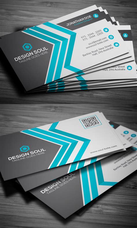 They project a cool, organized and professional feeling for your business or service and can leave a great first impression. Modern Business Card PSD Templates: 27 New Design | Design | Graphic Design Junction