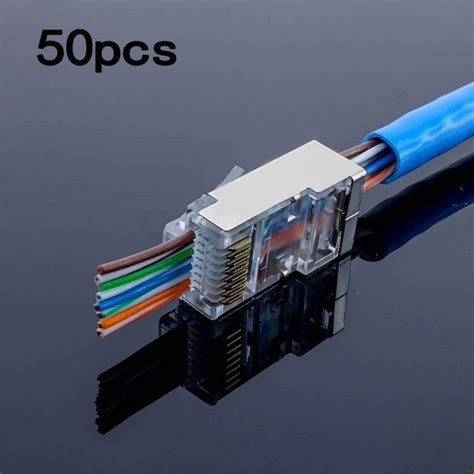 How to wire your own ethernet cables and connectors. Cat6 RJ45 Ends, 50-Pack Cat6 Connector, Cat6 / Cat5e RJ45 Connector, Ethernet Cable Crimp ...