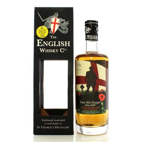 The English Whisky Company Lest We Forget Auction A71452 The Whisky
