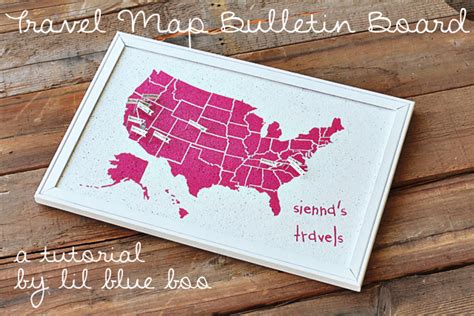 Making A Travel Map Bulletin Board