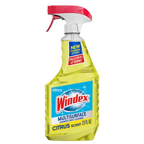 Windex Disinfectant Cleaner Multi Surface Citrus Fresh Spray Bottle