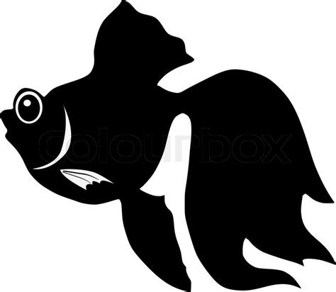 Download Silhouette of goldfish | Stock vector | Colourbox