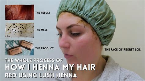 How I Dye My Hair Red With Henna Using Lush Caca Rouge And Caca Marron