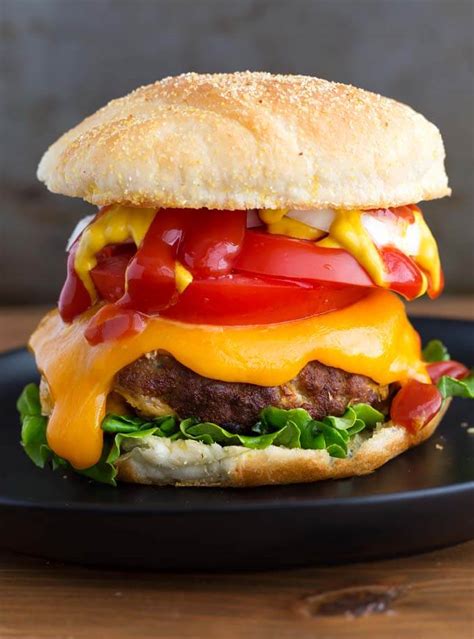 These turkey burgers freeze beautifully and can go straight from the freezer to air fryer. Air Fryer Turkey Burgers | Simply Happy Foodie