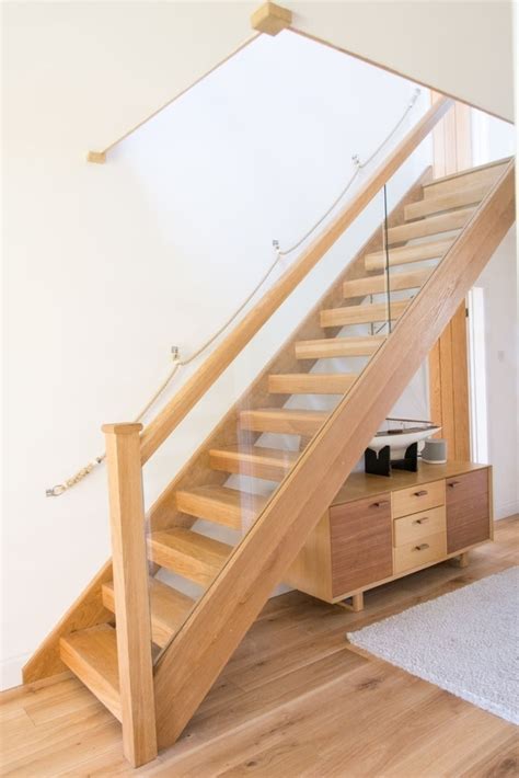 Glass balustrade panels can be ordered online through our new online glass stair balustrading planner the staircase rake glass panles can be prices start for a new staircase with the glass balustrade to one side at £840 ex vat for a straight staircase , up to 13 risers and up to a width of. Oak Open Plan Staircase with Glass Balustrade | Stairs ...