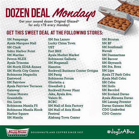 Krispy Kreme Dozen Deal Mondays Art Of Being A Mom