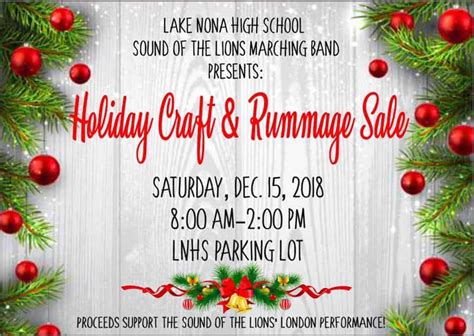 Holiday Craft And Rummage Sale • Nonahood News
