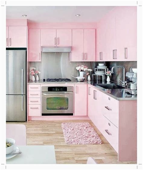 ruang dapur pink minimalis home decoration