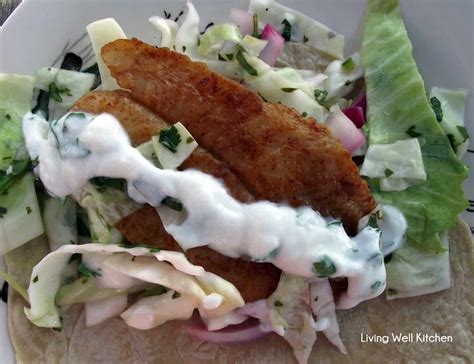 Fish tacos with cabbage and coriander salad. Fish Tacos