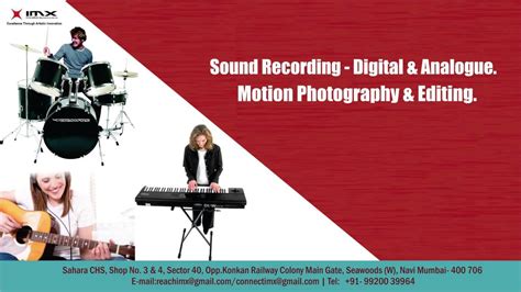 Sound Recording Studio Imx Youtube