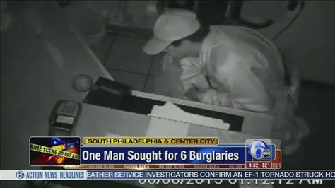 one man sought for 6 burglaries in center city south philadelphia 6abc philadelphia