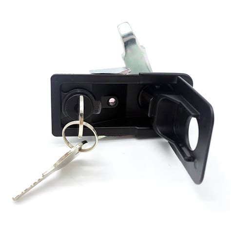 Adjustable Black Paddle Entry Door Latch And Keys Tool Box Lock For