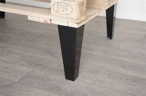 Mange debout plateau chene et pieds métaln ipn. Pied de table basse style industriel 30cm - ref: Vest30 ...