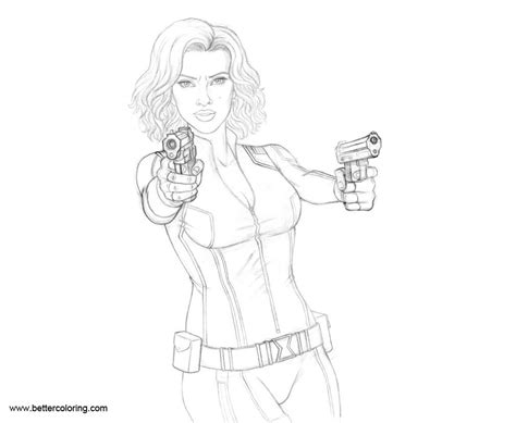 Black Widow Coloring Pages By Mattsimas Free Printable Coloring Pages