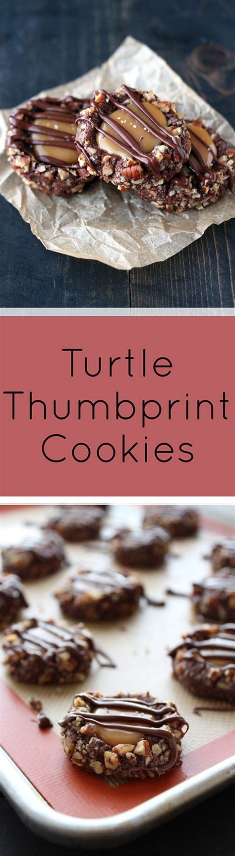 Turtle Thumbprint Cookies Are Mouthwatering With A Cocoa Cookie Rolled