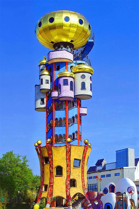 Hundertwasser Turm Unusual Buildings Hundertwasser Architecture Unique Buildings