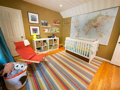 Gender neutral colors for nursery. Colorful Gender-Neutral Nursery | HGTV
