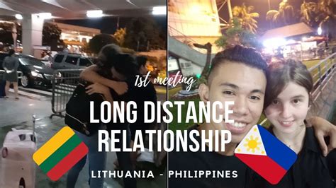 Ldr Long Distance Relationship Meeting For The First Time Filipino And Lithuanian Youtube