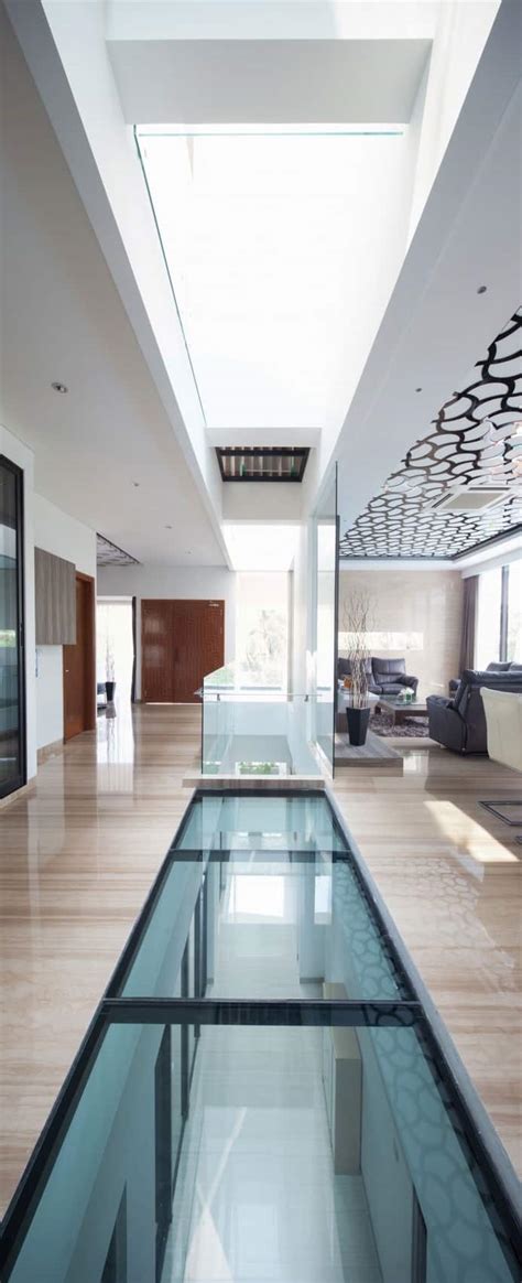 House With Creative Ceilings And Glass Floors