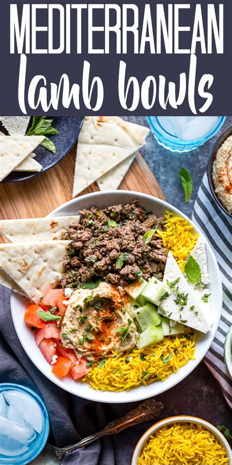 I added extra fresh ground coriander (5. Mediterranean Lamb Bowls | Recipe (With images) | Greek ...
