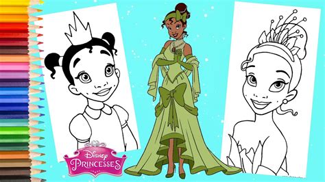 Disney Princess Tiana Coloring Page