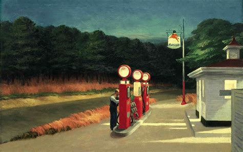 Edward Hopper Gas Like The Usage Of Light To Create A Sense Of