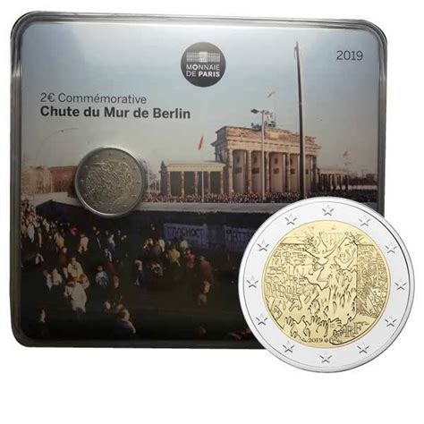 2019 2 Euro France 30th Berlin Wall Fall Coincard Mynumi