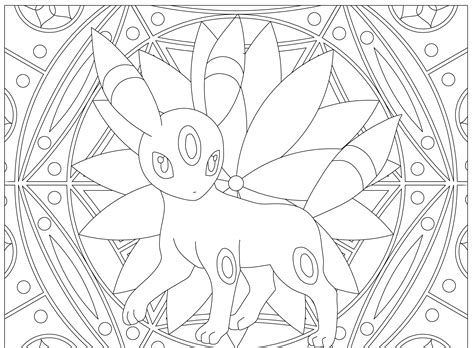 Sitting Umbreon Coloring Pages Coloring Pages