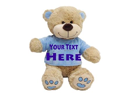 Babys First Teddy Bear Personalised With Name And Birth Date