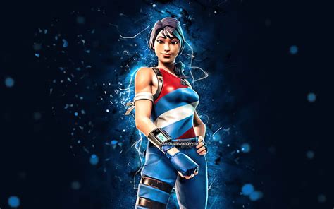 Star Spangled Ranger Blue Neon Lights 2020 Games Fortnite Battle