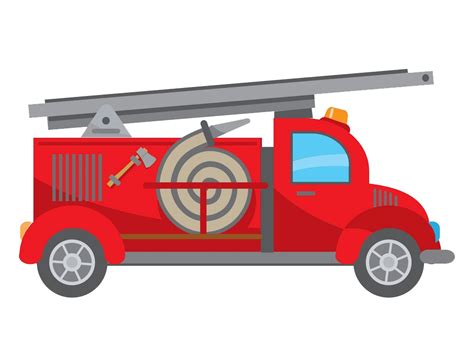 Cartoon Fire Truck Transparent Background Jamas The Olvidare
