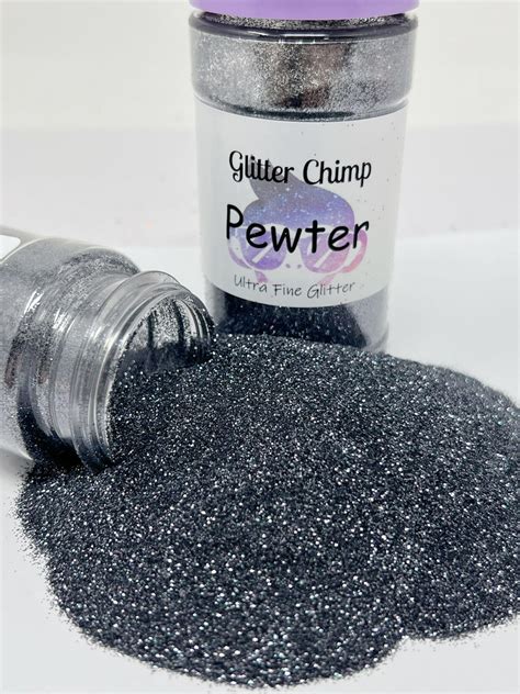 Pewter Ultra Fine Glitter Glitter Chimp