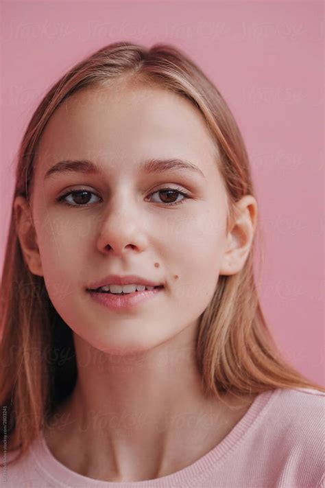 Beauty Portrait Of Teenage Girl Without Make Up By Liliya Rodnikova