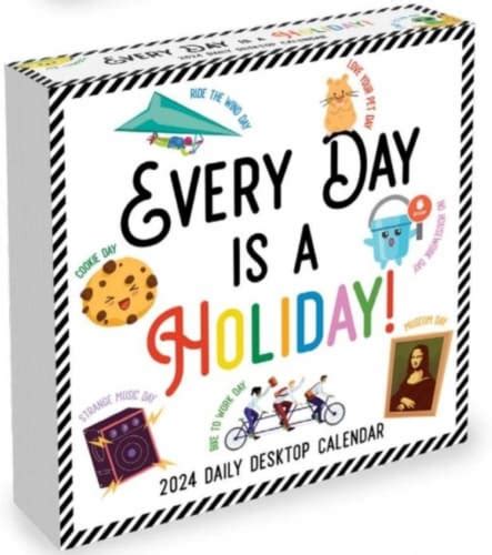 TF Publishing Everyday Is A Holiday 2024 Daily Desktop Calendar 1 Ct