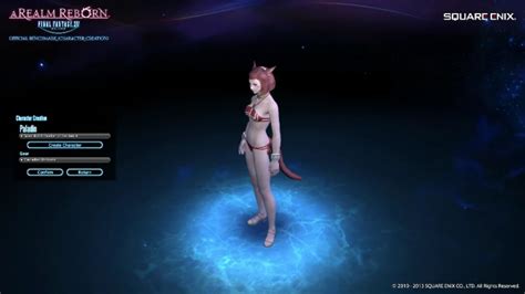 Final Fantasy Xiv A Realm Reborn Female Miqote Swimsuit Gear Youtube