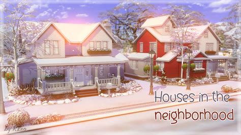 Дома по соседству 🏠🌳 │houses In The Neighborhood│Строительство│the Sims
