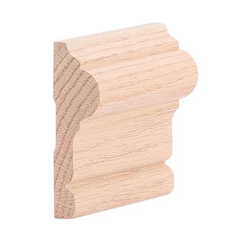 El & el wood products specializes in exceptionally fine wood and urethane mouldings, interior & exterior doors, carvings, columns & mantels. 1-1/16" x 3-1/2" Red Oak Colonial Chair Rail - B403