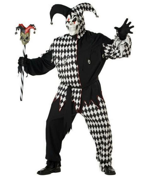 Adult Evil Jester Plus Size Costume Men Costumes