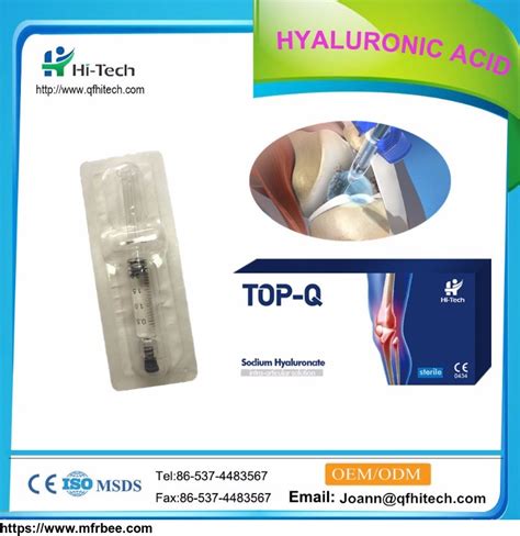 Hyaluronic Acid Gel Knee Joint Injection Osteoarthritis Medical Sodium