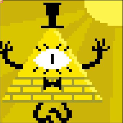 A Random Bill Cipher Pixel Art Gravity Falls Amino