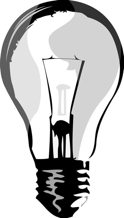 Lightbulb Clipart Black And White Free Download On Clipartmag