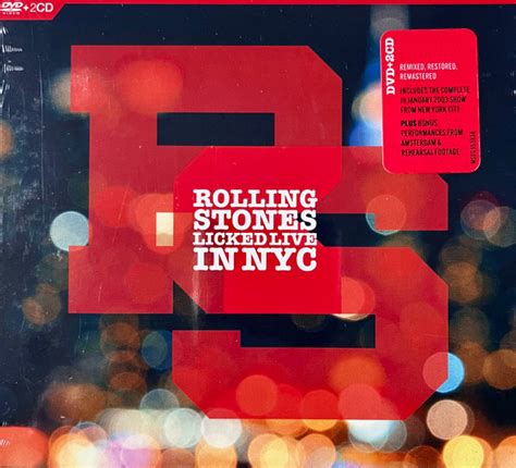 Rolling Stones Licked Live In Nyc Cd Discogs