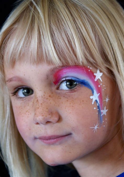 Stars & Stripes Face Painting … | Girl face painting, Face painting easy, Face painting halloween