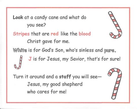 The shape and purpose of a shepherd's cane is significant. Free Candy Cane Poem for You | Wee Can Know