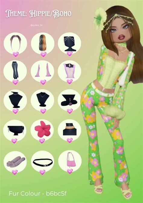 💋 Roblox Dti Theme Hippieboho In 2024 Dress To Impress Vip Dress