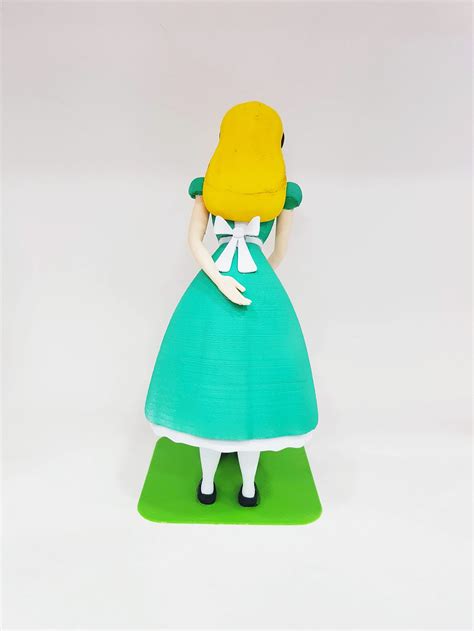 Alice Figure D Printed Model Alice In Wonderland Figurine Etsy