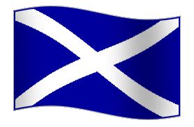 Die flagge schottlands besteht aus einem weißen andreaskreuz (engl. Schottland Flagge Gif animated