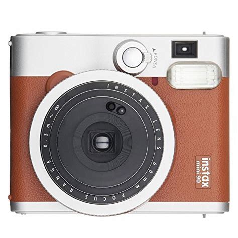 Fujifilm Instax Mini 90 Neo Classic Instant Camera Brown With 2x